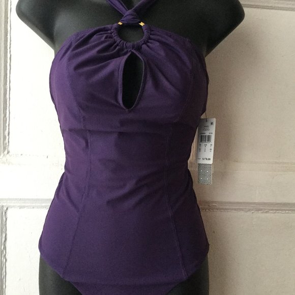 Amoressa Purple Bathing Suit - Picture 1 of 5
